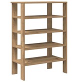 vidaXL Schoenenrek 61x32x87,5 cm bewerkt hout artisanaal eikenkleur