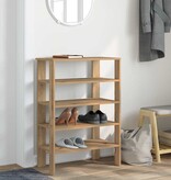 vidaXL Schoenenrek 61x32x87,5 cm bewerkt hout artisanaal eikenkleur