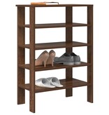 vidaXL Schoenenrek 61x32x87,5 cm bewerkt hout bruin eikenkleurig