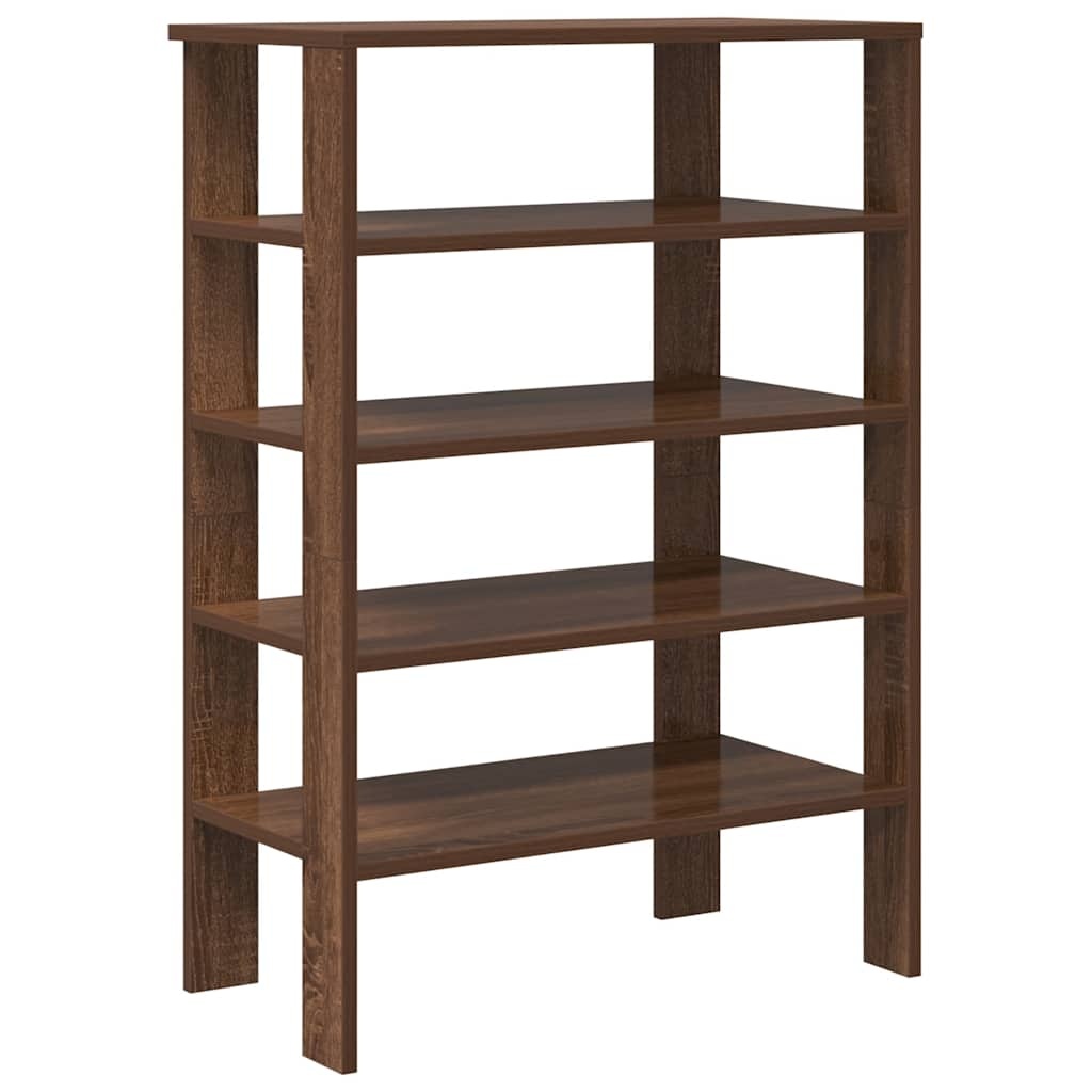vidaXL Schoenenrek 61x32x87,5 cm bewerkt hout bruin eikenkleurig