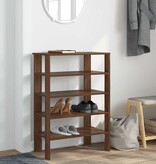 vidaXL Schoenenrek 61x32x87,5 cm bewerkt hout bruin eikenkleurig