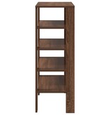 vidaXL Schoenenrek 61x32x87,5 cm bewerkt hout bruin eikenkleurig