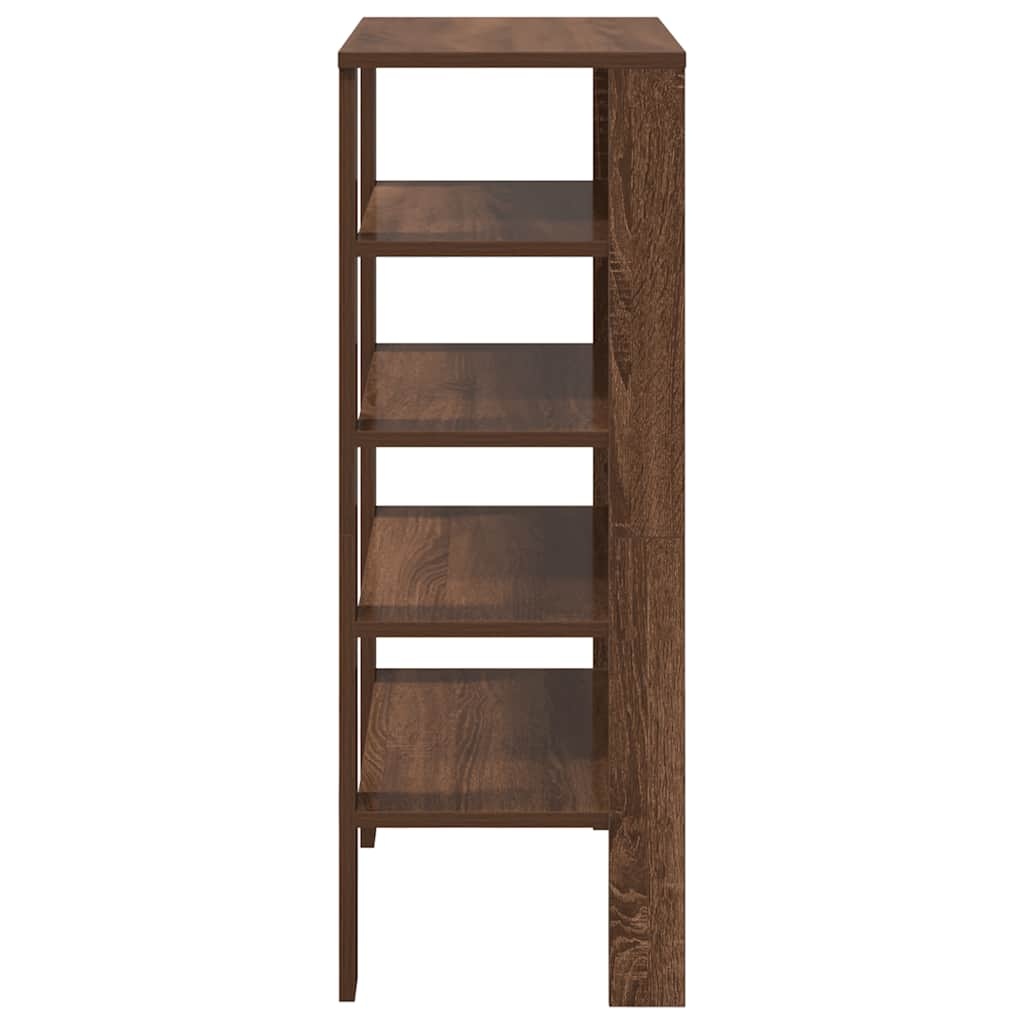 vidaXL Schoenenrek 61x32x87,5 cm bewerkt hout bruin eikenkleurig