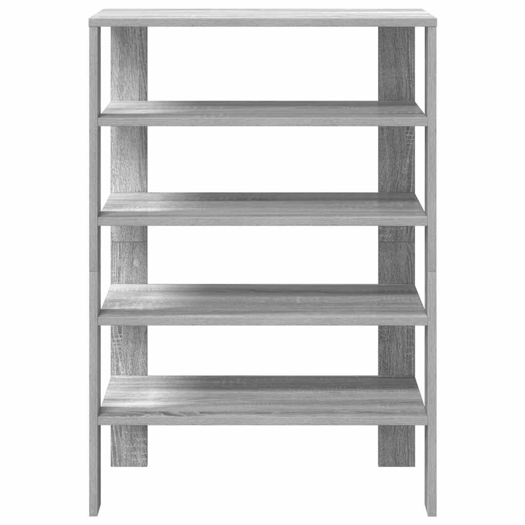 vidaXL Schoenenrek 61x32x87,5 cm bewerkt hout grijs sonoma eikenkleur