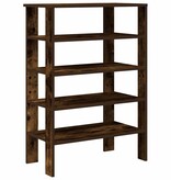 vidaXL Schoenenrek 61x32x87,5 cm bewerkt hout gerookt eikenkleurig
