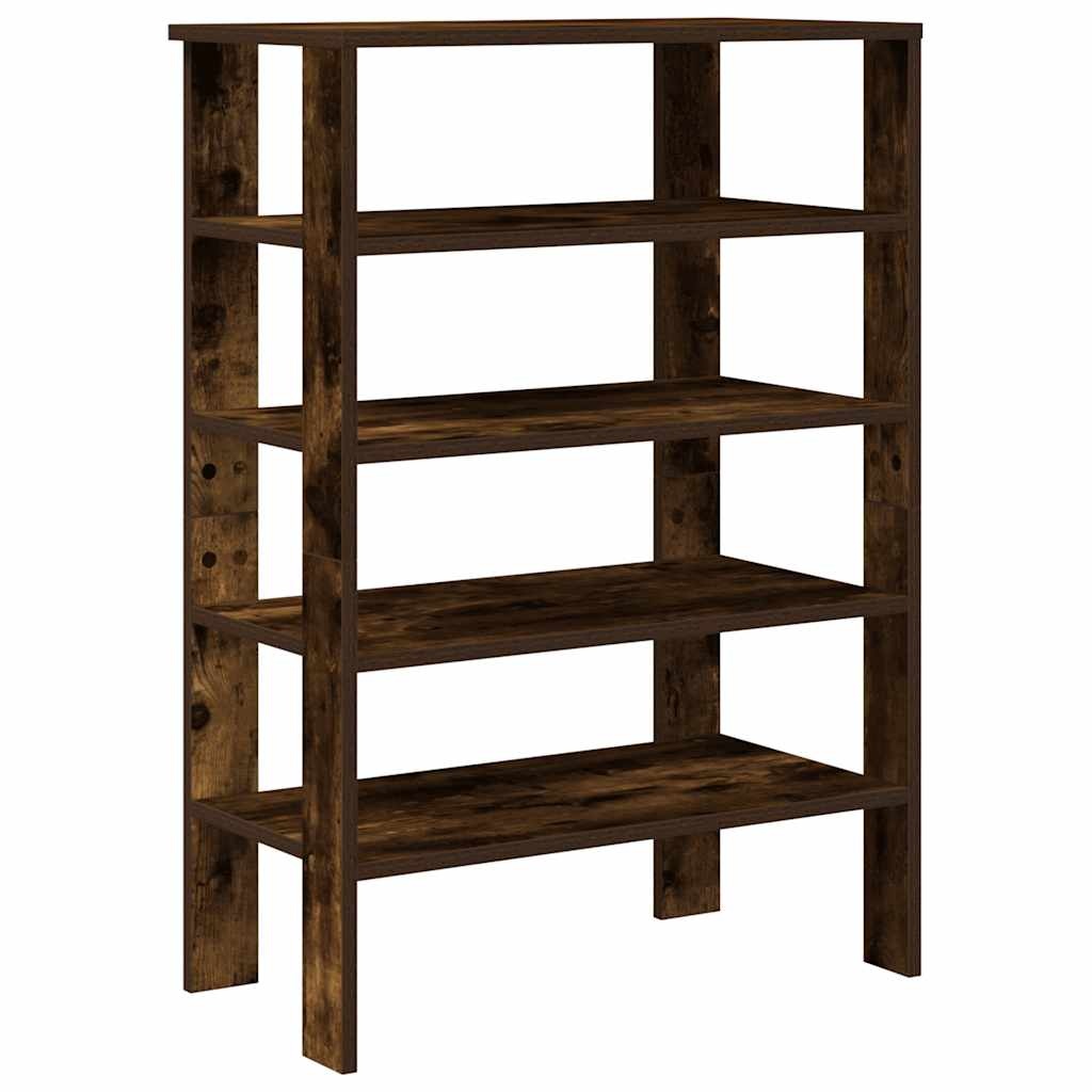 vidaXL Schoenenrek 61x32x87,5 cm bewerkt hout gerookt eikenkleurig