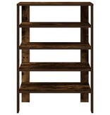 vidaXL Schoenenrek 61x32x87,5 cm bewerkt hout gerookt eikenkleurig