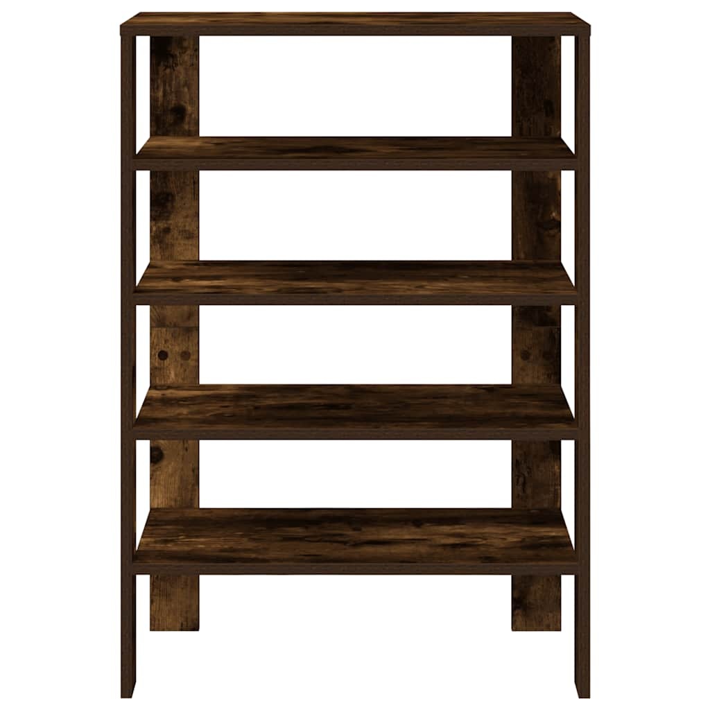vidaXL Schoenenrek 61x32x87,5 cm bewerkt hout gerookt eikenkleurig