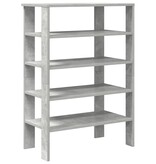 vidaXL Schoenenrek 61x32x87,5 cm bewerkt hout betongrijs