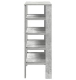 vidaXL Schoenenrek 61x32x87,5 cm bewerkt hout betongrijs