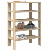 vidaXL Schoenenrek 61x32x87,5 cm bewerkt hout sonoma eikenkleurig