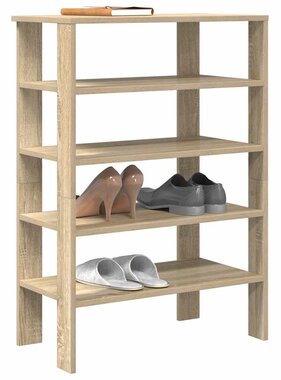 VidaXL Schoenenrek 61x32x87,5 cm bewerkt hout sonoma eikenkleurig