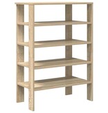 vidaXL Schoenenrek 61x32x87,5 cm bewerkt hout sonoma eikenkleurig