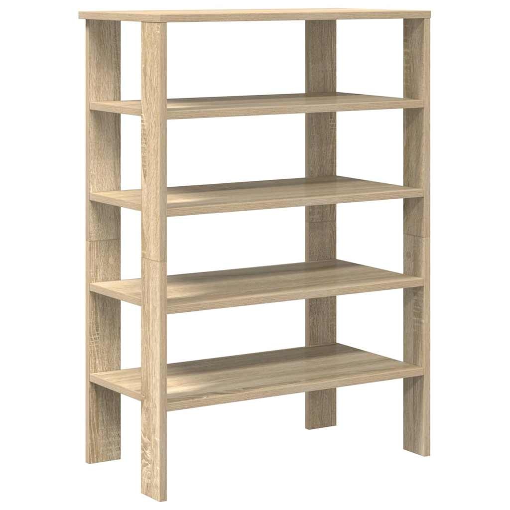 vidaXL Schoenenrek 61x32x87,5 cm bewerkt hout sonoma eikenkleurig