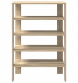 vidaXL Schoenenrek 61x32x87,5 cm bewerkt hout sonoma eikenkleurig