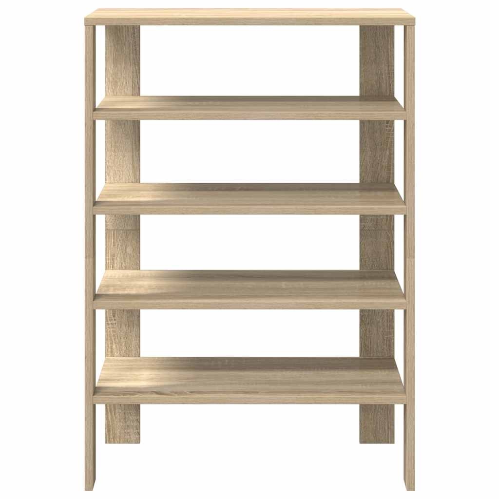 vidaXL Schoenenrek 61x32x87,5 cm bewerkt hout sonoma eikenkleurig