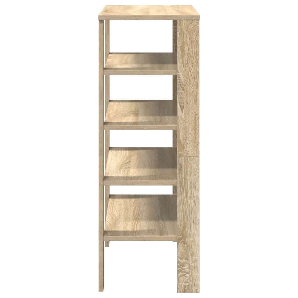 vidaXL Schoenenrek 61x32x87,5 cm bewerkt hout sonoma eikenkleurig