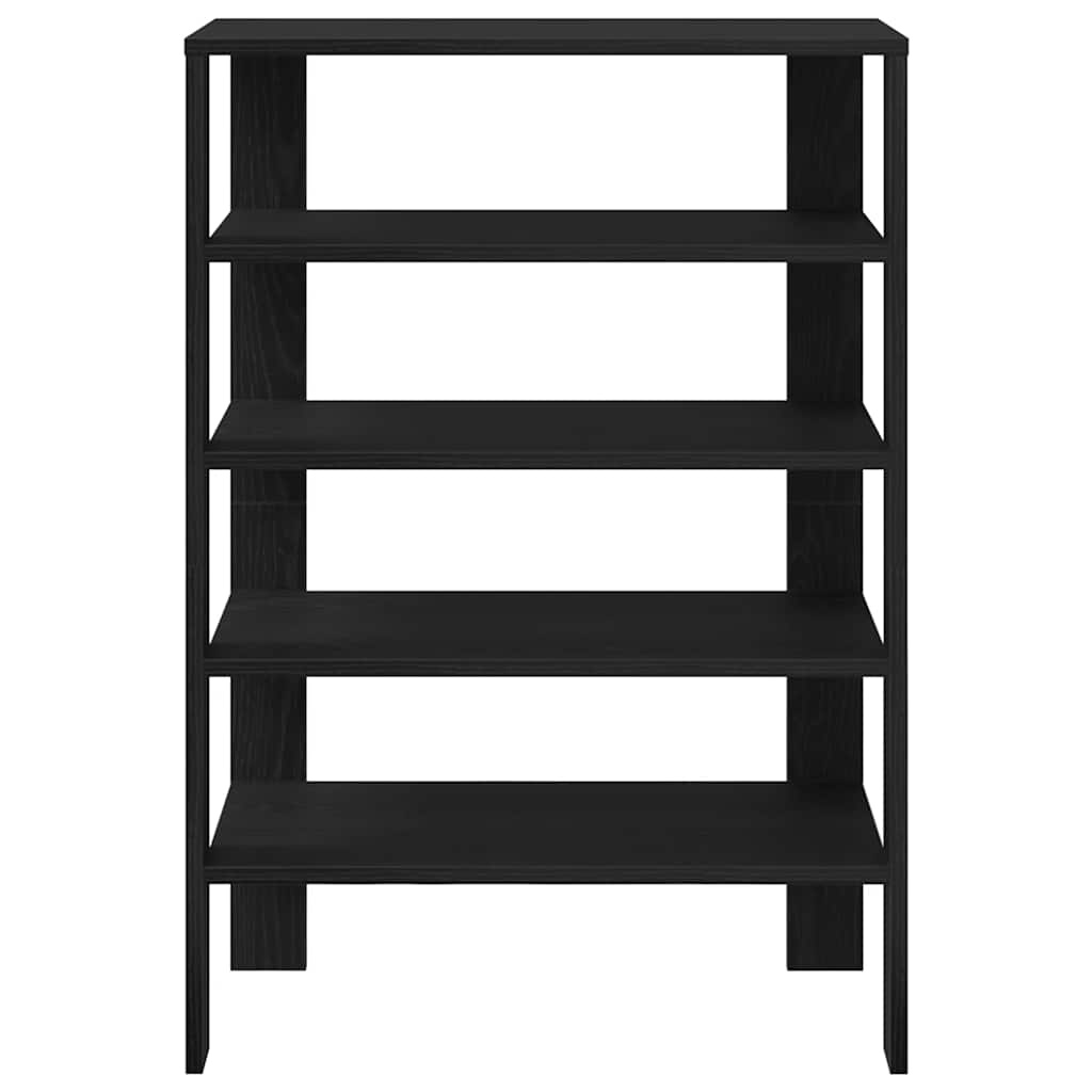 vidaXL Schoenenrek 61x32x87,5 cm bewerkt hout zwart
