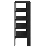 vidaXL Schoenenrek 61x32x87,5 cm bewerkt hout zwart