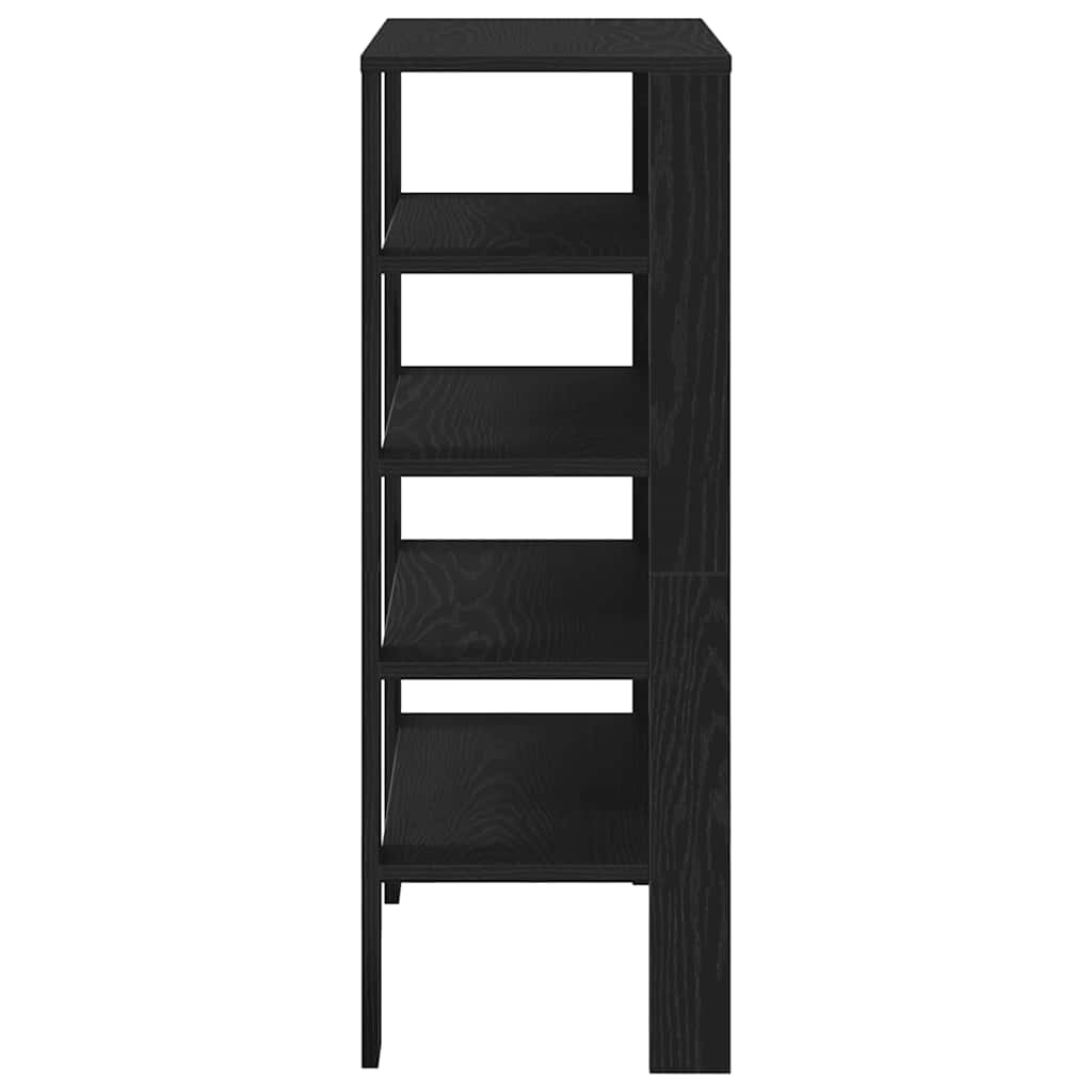 vidaXL Schoenenrek 61x32x87,5 cm bewerkt hout zwart