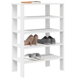 vidaXL Schoenenrek 61x32x87,5 cm bewerkt hout wit