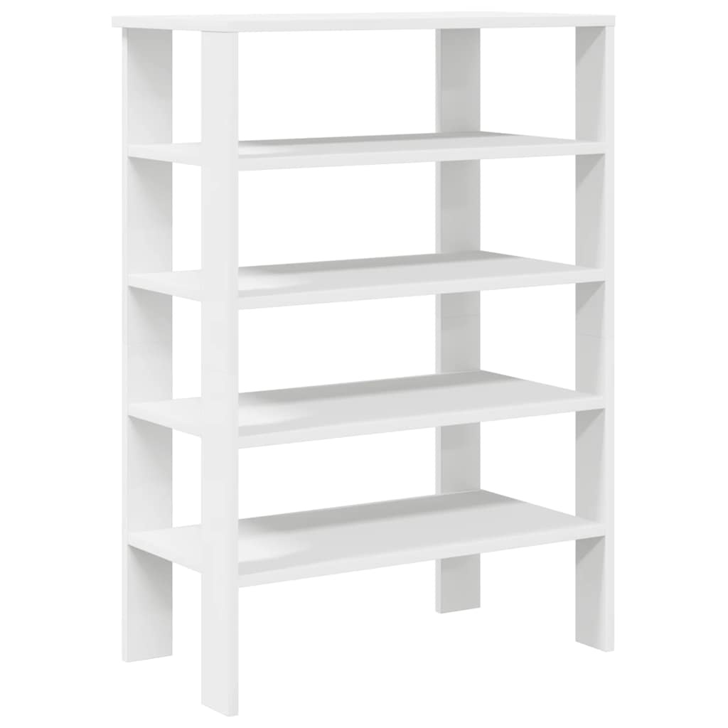 vidaXL Schoenenrek 61x32x87,5 cm bewerkt hout wit
