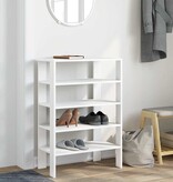 vidaXL Schoenenrek 61x32x87,5 cm bewerkt hout wit