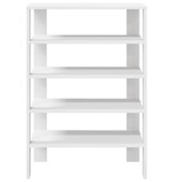 vidaXL Schoenenrek 61x32x87,5 cm bewerkt hout wit