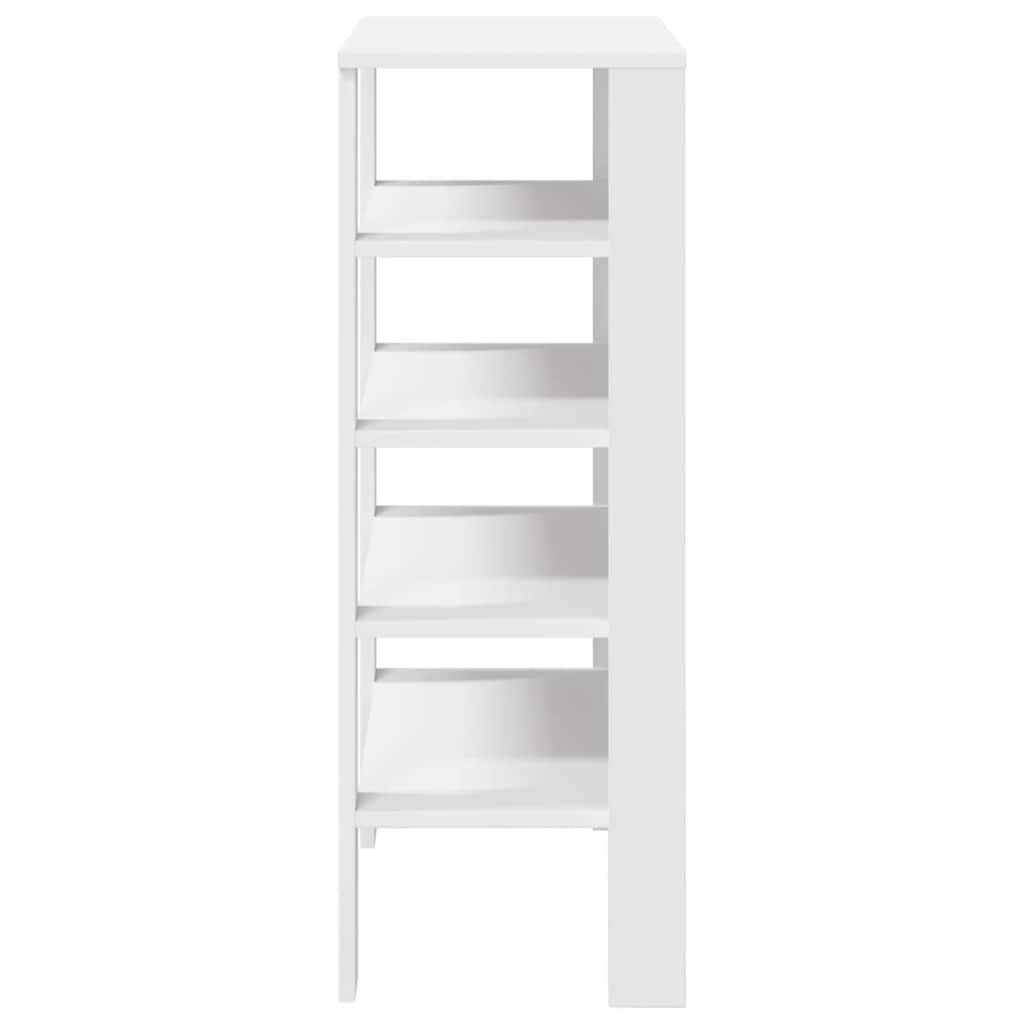 vidaXL Schoenenrek 61x32x87,5 cm bewerkt hout wit