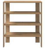 vidaXL Schoenenrek 61x32x70 cm bewerkt hout artisanaal eikenkleur