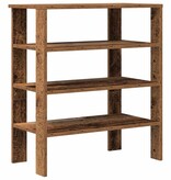 vidaXL Schoenenrek 61x32x70 cm bewerkt hout oud houtkleurig