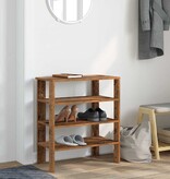 vidaXL Schoenenrek 61x32x70 cm bewerkt hout oud houtkleurig