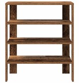 vidaXL Schoenenrek 61x32x70 cm bewerkt hout oud houtkleurig