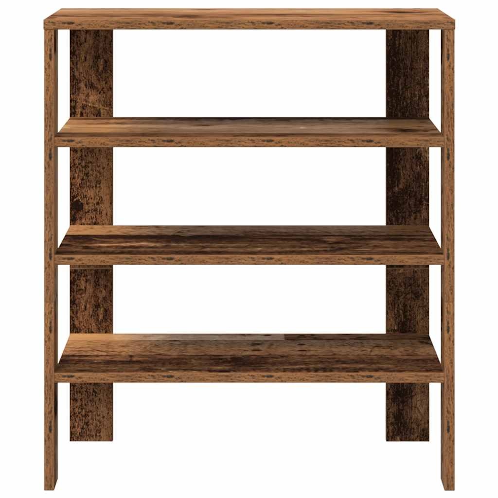 vidaXL Schoenenrek 61x32x70 cm bewerkt hout oud houtkleurig