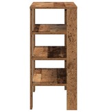 vidaXL Schoenenrek 61x32x70 cm bewerkt hout oud houtkleurig