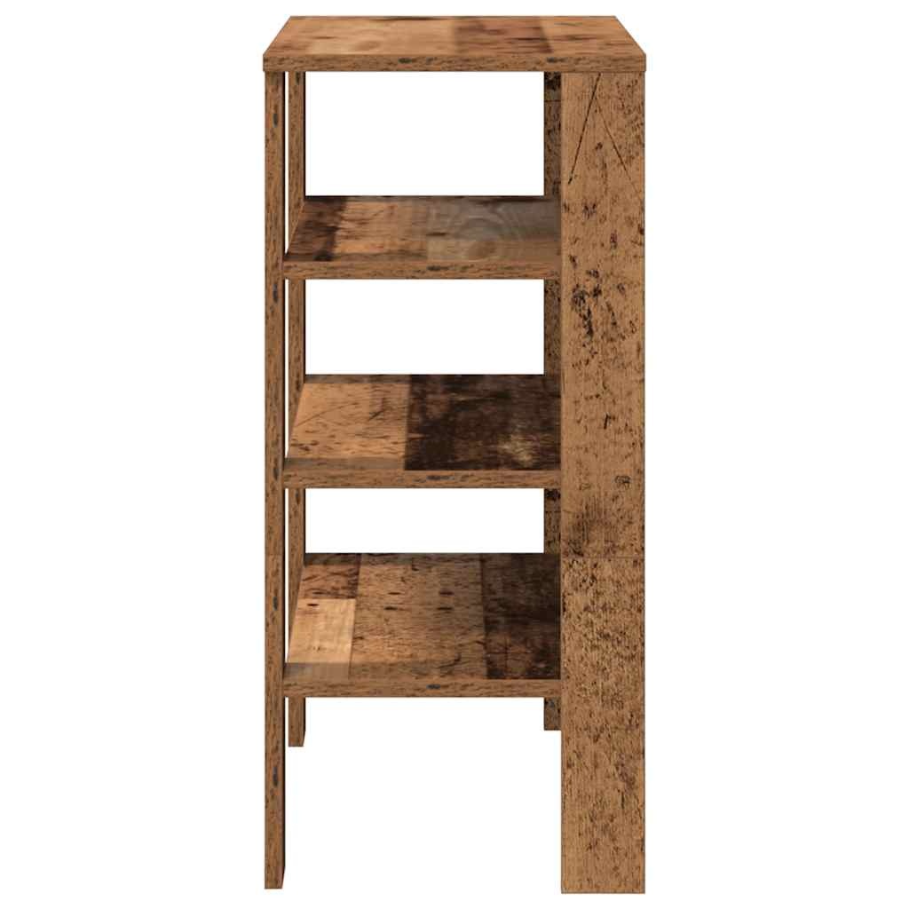 vidaXL Schoenenrek 61x32x70 cm bewerkt hout oud houtkleurig