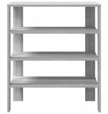 vidaXL Schoenenrek 61x32x70 cm bewerkt hout grijs sonoma