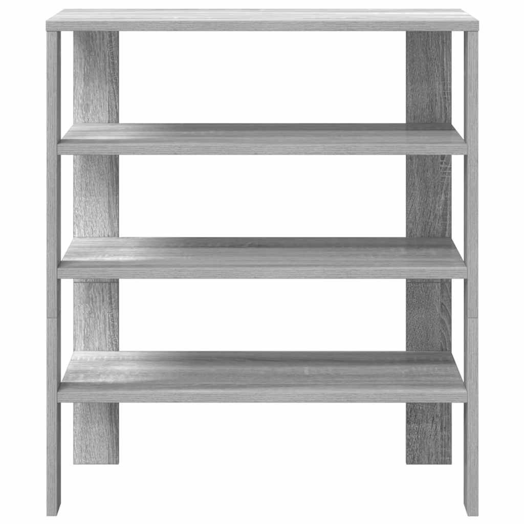 vidaXL Schoenenrek 61x32x70 cm bewerkt hout grijs sonoma