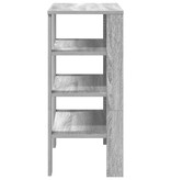 vidaXL Schoenenrek 61x32x70 cm bewerkt hout grijs sonoma