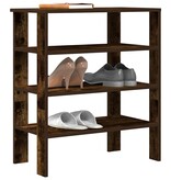 vidaXL Schoenenrek 61x32x70 cm bewerkt hout gerookt eikenkleurig
