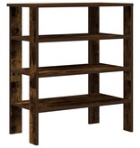vidaXL Schoenenrek 61x32x70 cm bewerkt hout gerookt eikenkleurig