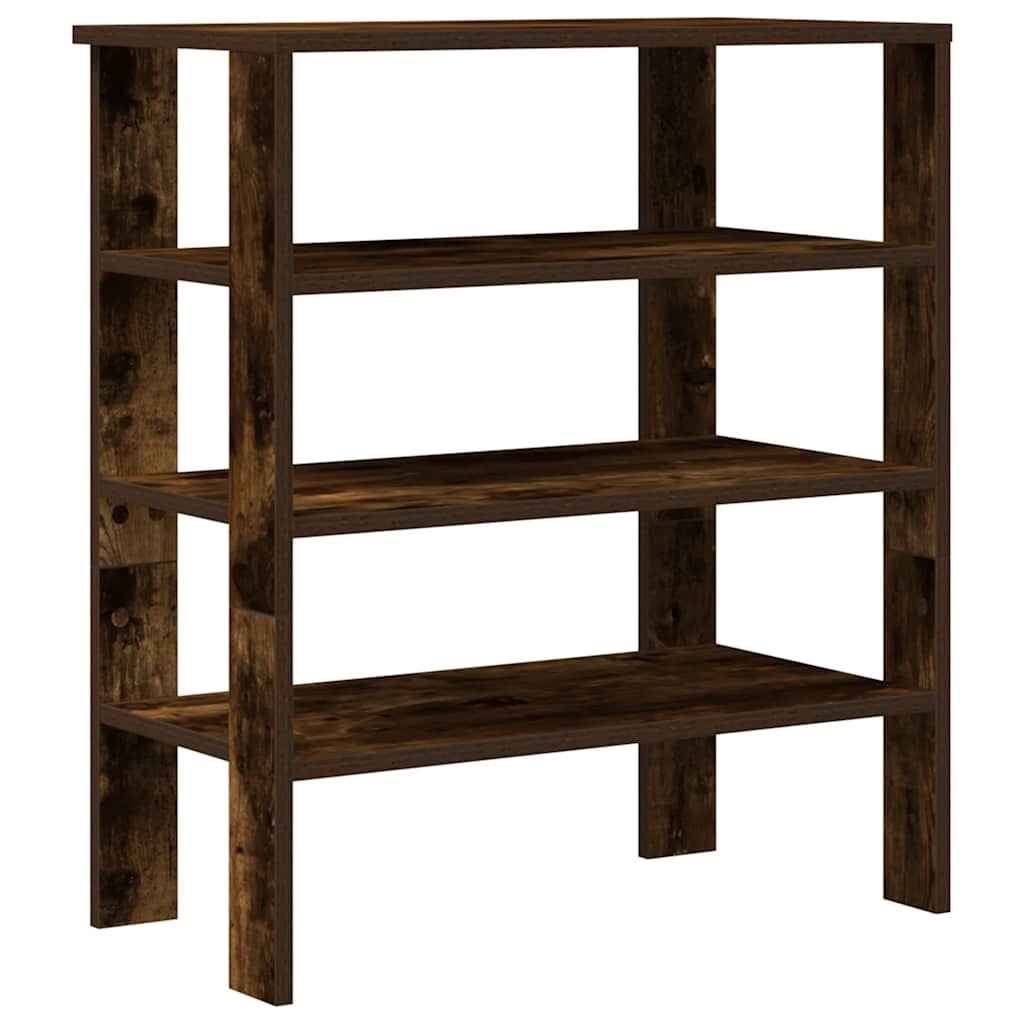 vidaXL Schoenenrek 61x32x70 cm bewerkt hout gerookt eikenkleurig