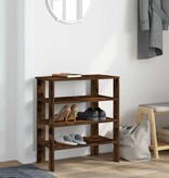 vidaXL Schoenenrek 61x32x70 cm bewerkt hout gerookt eikenkleurig