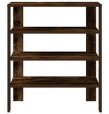 vidaXL Schoenenrek 61x32x70 cm bewerkt hout gerookt eikenkleurig