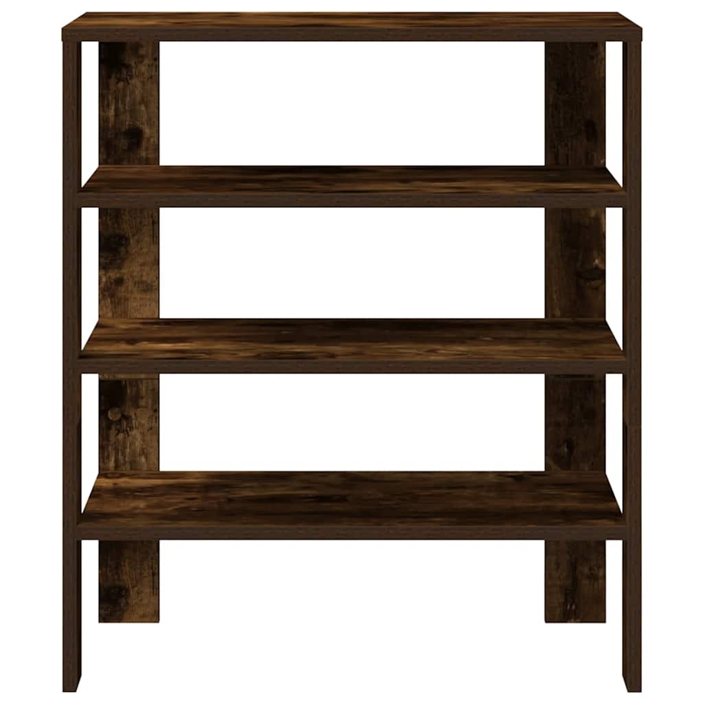 vidaXL Schoenenrek 61x32x70 cm bewerkt hout gerookt eikenkleurig