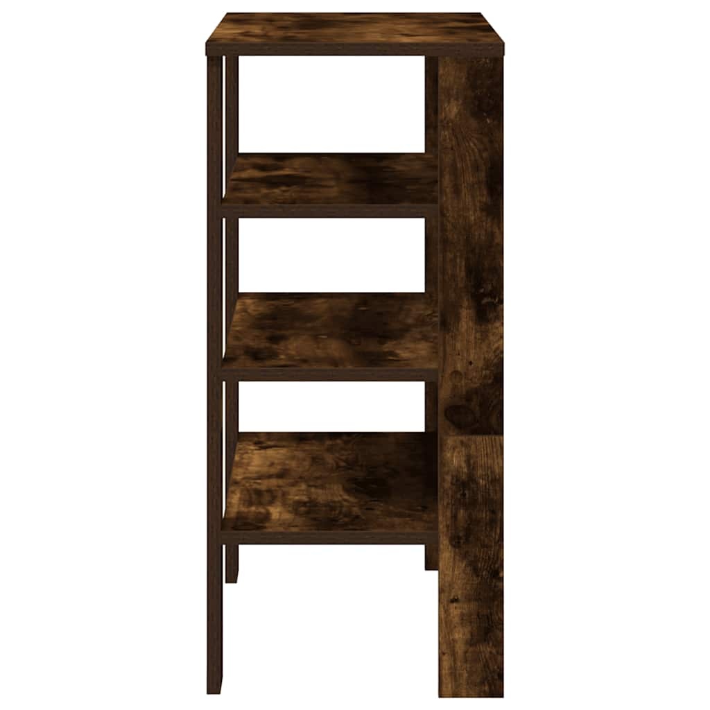 vidaXL Schoenenrek 61x32x70 cm bewerkt hout gerookt eikenkleurig