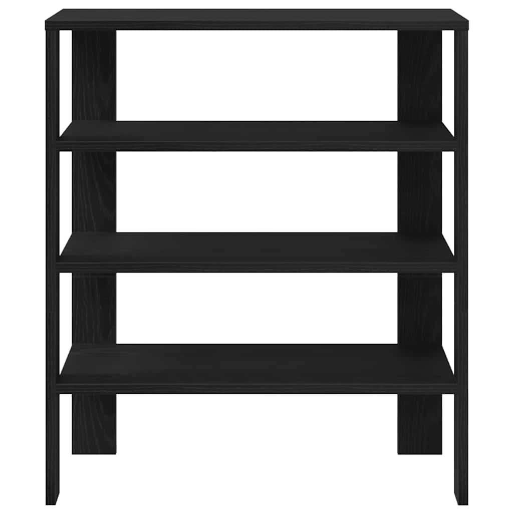 vidaXL Schoenenrek 61x32x70 cm bewerkt hout zwart