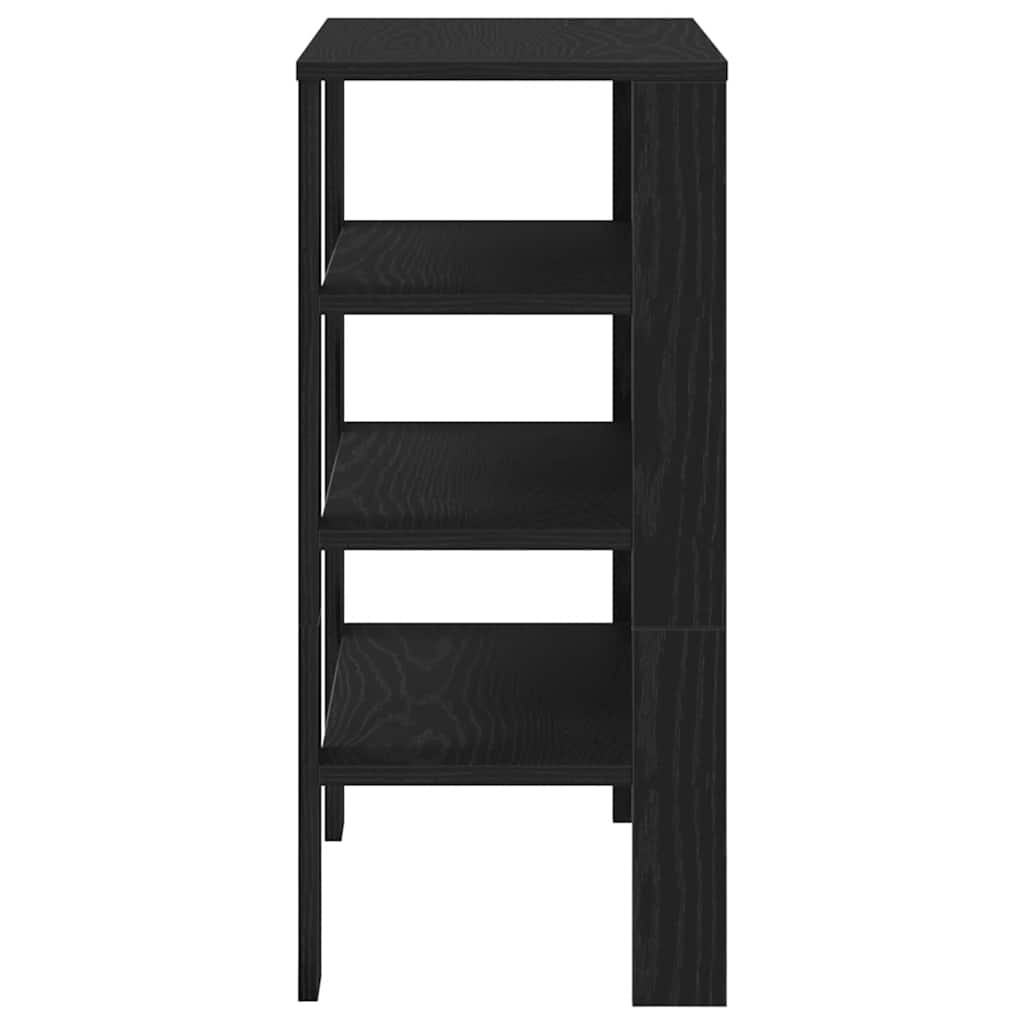 vidaXL Schoenenrek 61x32x70 cm bewerkt hout zwart