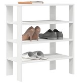 vidaXL Schoenenrek 61x32x70 cm bewerkt hout wit
