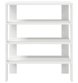vidaXL Schoenenrek 61x32x70 cm bewerkt hout wit